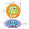 Leuke cartoon stijl vaatwasser magneet schoon vuile teken vaatwasser omkeerbare indicator home decor voor wasmachine vaatwasser CCD8001