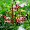 Inne zaopatrzenie ptaków Est Ferris Wheel Hummingbird Feeder Creative Birds Storage Narzędzie do przechowywania żywności do Outdoor Garden Courtyard Dekoracja 280o