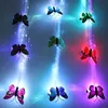 LED Flashing Hair Braid Glowing Luminescent Hairpin Novetly TOYS Ornament Girls Year Party Christmas Gift