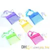 5 kleuren tas strand mesh tas pouch kinderen kinderen leuk speelgoed zee shell opslag schoudertas strand plezier