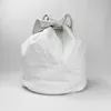 Classic Brand Logo Solid Canvas Cylinder Bucket Bag Drawstring Beam Port Pocket Women Waterproof Wash Cosmetic Makeup Storage Bag YL0274