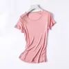 夏50％天然シルクモディスプラスサイズストリートウェアTシャツの女性カメイセタMujer TシャツTシャツTee Shirt Femmeトップス女性のシャツ210315