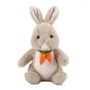 Plush Dolls Easter Party Little White Rabbit Doll Cute Radish Rabbits Soft Stuffed Animals Soothing Gift In Stock