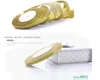 250 meter/roll Handgjorda guld- och Sier Onion Ribbon Metallic Luster Wedding Christmull Decoration Diy Webbing Card Present