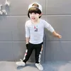 Autumn Baby Girls Boys Clothing Sets Infant Clothes Suits Toddler Kids Costume painting Coats T Shirt Pants 443 Y2