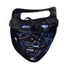 Cosplay Partido Neon Light Up Máscaras Halloween LED Máscara Masquerade Carnaval traje adereços