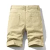 100% katoen anti-statische knie lengte rits vliegen zomer man lading korte broek zakken casual streetwear mannelijke mode mannen shorts C0222