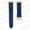 Luxury Leather Watch Band For Apple iWatch strap 3 4 5 6 SE 7 Series 44mm 45mm 41mm 40mm 42mm 38mm Wristband Fashion Gold Link Chain Rivet Bracelet Women Men Smart Straps