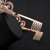 Rose Gold Pink Vintage Baroque Queen King Hair Jewelry Pearl Crystal Tiara And Crown With Comb Headband Bridal Rhinestone Diadem