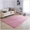 Tapis en molleton de corail de couleur unie pour salon moderne Table à thé Tapis gris Chambre à coucher pour enfants Tapis rampant antidérapant insonorisé 210301