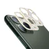 Película de cámara Vidrio templado de diamante para iPhone 13 12 11 Pro Max Cam Lens Protector de pantalla para Samsung S20 Glitter Sparkling Full Cover con caja al por menor