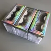 Falska ögonfransar Rainsin Lashes Wholesale Fluffy Mink Hair Pack 25mm Wispy Bulk With Packaging Messy Set