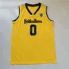 Wsk NCAA College California Golden Bears Basketball Jersey Jaylen Brown Yellow Size S-3XL All Stitched Embroidery