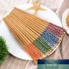 4 Pairs Reusable Chinese Classic wooden Chopsticks Traditional Vintage Handmade Natural Bamboo Chopsticks Sushi kitchen Tools