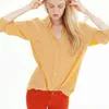Frauen Sommer 100% natürliche Seidenbluse echte Seide Langarm Basic Shirt OL Solid Multi-Color Top Shirts Seidenblusen für Frauen 210225