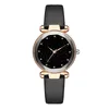 Mode Womens Horloge Quartz Horloges 30mm Lederen Strap Rvs Bezel Dames Horloge Voor Vriendin Verjaardagscadeau