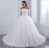 Abiti casual Abiti da sposa 2021 Elegante pizzo lungo per matrimonio Off The Shoulder Custom Made Train Abiti da sposa Robe Mariage