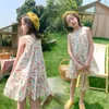 2021 Summer New Girls' Dresses Big Children'S Style Color Striped Sleeveless Dress Children'S Clothing For Teenager 4-13 Years Q0716