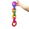 jouets de décompression d'évent pour enfants soufflet télescopique tube extensible de couleur sensorielle drôle tube télescopique jouet