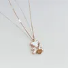 Creative Design 18K Plaqué Or En Acier Inoxydable Coeur Aminal Pendentif Collier Ras Du Cou