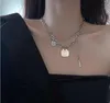 Chains Trendy Women Titanium Steel Chain 5021 Love Necklace Pendant Jewelry
