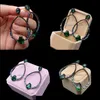 Brincos para estudar jóias Cindy Xiang cor verde zircônia cúbica para mulheres grandes círculo festa de luxo aeries de alta qualidade 210619 Drop entrega