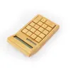 Bamboo Office Calculator 12-siffriga LCD-skärm Skolans specialgåva Julkalkylera kommersiellt verktygsbatteri Solar Powered