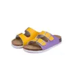 Zomer Beach Valentine Cork Slippers Sandalen Casual Dubbele Gesp-klompen Vrouwen Slippers Schoen