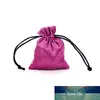 10 pcs/lot sacs en Satin noir brillant cadeau sac pochettes 2 taille fête faveur Goodies bijoux affichage emballage sacs peuvent être personnalisés