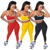 Zomer vrouwen jogger pak plus maat 2x outfits borduurwerk pakken mouwloze tanktop+leggings tweedelige set casual zwart sweatsuit 4526