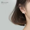 Wyczyść CZ EXQUITE Star Darts Big Pearl Sterling Silver 925 Stud Kolczyk Dla Kobiet Luksusowy Wedding Ear Pin Fine Jewelry 210707