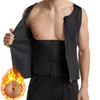 Men Sports Body Shaper Waist Trainer Sauna Suit Sweat Vest Slimming Underwear Men's Shirt Fat Burner Workout Tank Tops Shapewear