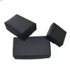 7 * 7 * 2.2 cm boîtes de papier noir pour emballage de cadeau de fête de mariage bricolage paquet de bonbons de savon à la main décoration de boîte Kraft 50pcs / lothaute qualité