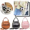 Crossbody Bag Fashion Chic Women Ball Handbag Round Basketball Football Party Dress Faux Leather Girls Coin Purse Shoulder 1218227M