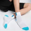 Marques hommes chaussettes décontractées doux respirant coton cheville chaussettes chaussettes de sport court hommes garçon confortable respirant Tube