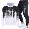 Men's Sets Two Piece Set Tracksuit Casual Cotton Jacke + Pants Slim Fit Sport Suits Spring and Autumn Tracksuits Brand Sportswear S-3XL