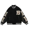 Bomber da donna oversize stampato baseball racing hip-hop street style donna autunno ed estate 211126