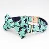whale Dog Collar Bow Tie with Metal Buckle Big and Small Dog&Cat Pet Accessories Y200515