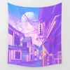 Shinjuku Verão vista parede tapeçaria tapeçar toalha de praia lance cobertor piquenique yoga esteira casa decoração parede pendurado 210310