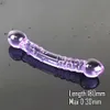 180x30mm Glas Seksspeeltjes Dubbele Hoofd Dildo Kristal Penis Anale Butt Plug Vagina Vrouwelijke Mannelijke Homo Masturbatie8418832