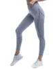 Sömlös hög midja andas skinny leggings dam svart träning sida ben mesh gym fitness stretch kvinnor tryck upp 210604
