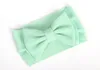 Stor 5inch Bow Texture Headband Bowknot Head Wraps Kids Bomull Bred Turban För Cildren Girl's Party Headwear