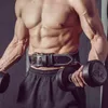 Gym Waist support fitness men and women squat deadlift weightlifting belt PU leather protective gear equipment