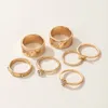 Neue Gold Schmetterling Ringe Punk Liebhaber Paar Hohl Ringe Set Freundschaft, Verlobung, Hochzeit Ringe für Frauen Vintage Ring Schmuck