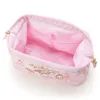 Belle rose maquillage sacs à cosmétiques dessin animé ma mélodie petites étoiles jumelles pochette en nylon étui de beauté sac de rangement de toilette pour les filles cadeau