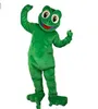 Performance Verde Verde Mascot Traje Halloween Natal Cartoon Personagem Outfits Terno Publicidade Folhetos Roupas Carnaval Unisex Adultos Outfit