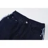 NBPM Moda Patchwork Denim Spodnie Szerokie Dżinsy Dżinsy Kobiety Wysokiej Talii Baggy Dżinsy Streetwear Girl Spodnie Chłopak Styl 210529