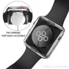 واضح TPU Watch Cover الحالات ل Apple iWatch Series 7 6 5 4 3 2 1 38mm / 42mm 40mm / 44mm / 41mm / 45mm 360 كامل الجسم واقية