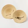 ワイドブリムハット女性用男性キャップのための天然ストロー帽子ファッションカスタムステージキャットウォークアウトドアビーチバイザーケープ親子デルム22