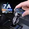 7A 4 Ports USB Car Charger 48W Quick Mini Fast Charging For iPhone 11 Xiaomi Huawei Mobile Phone Charger Adapter